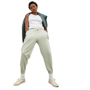 NEW EVERLANE The Track Jogger Ankle Pant Laurel Light Green Cotton Size Small